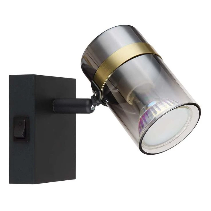 Wandleuchte, Spotleuchte, Metall, Schwarz, H 9,6 Cm – Bild 4