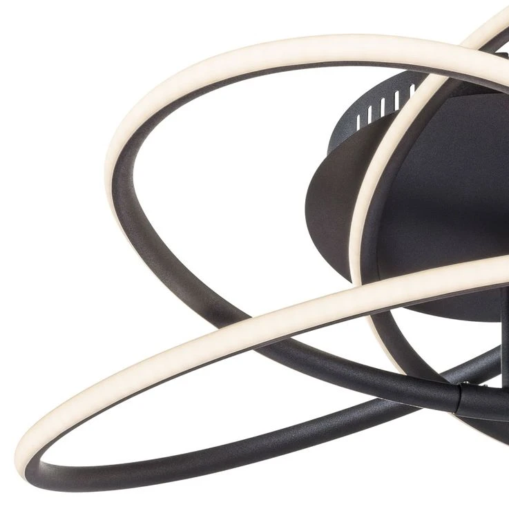 LED Deckenleuchte, Schwarz-matt, 60 Cm – Bild 5