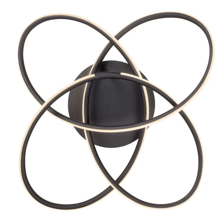 LED Deckenleuchte, Schwarz-matt, 60 Cm – Bild 6