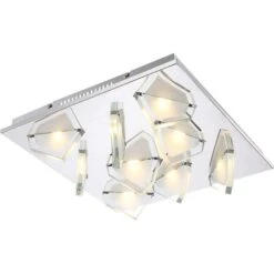 Attraktive 40,5W LED Esszimmer Deckenleuchte Aus Chrom MIA