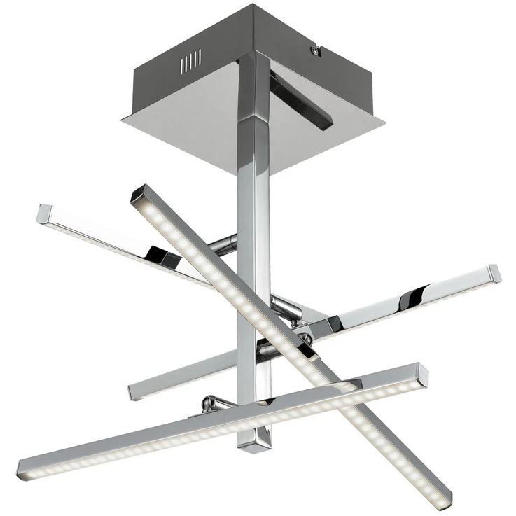 LED Deckenlampe, Chrom, Verstellbar, L 51 Cm – Bild 2