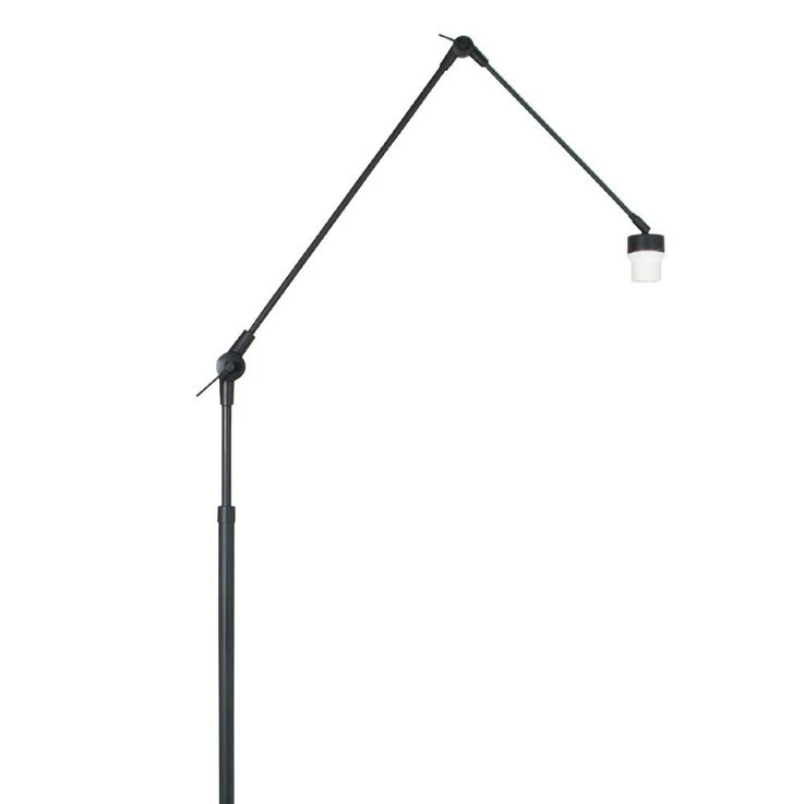 Stehlampe, Metall, Schwarz, Höhenverstellbar, H 210 Cm – Bild 11