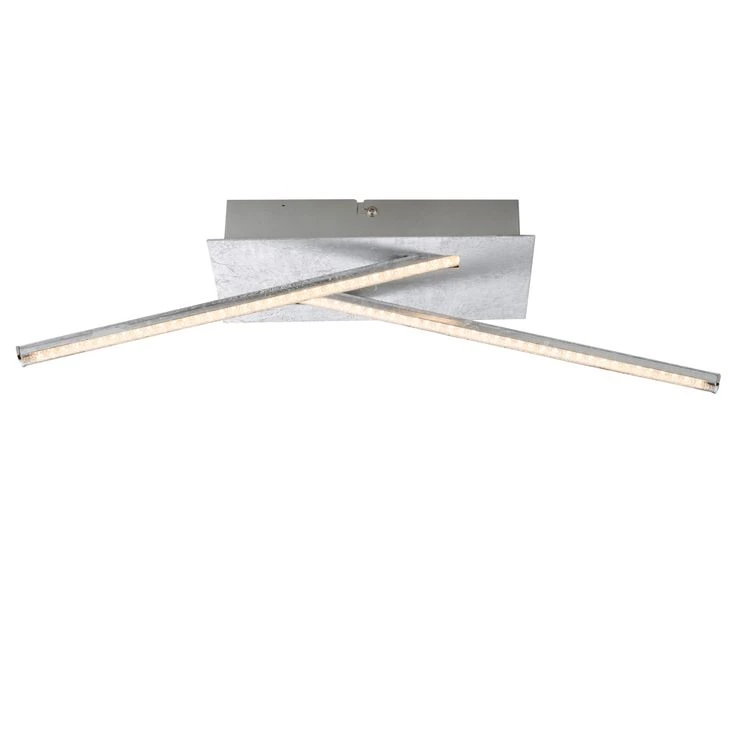 LED Deckenleuchte, Kristalle, Silber Metallic, L 48 Cm – Bild 5