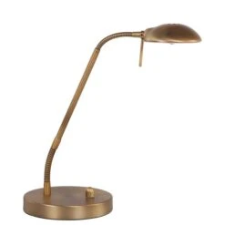 LED Tischleuchte Bronze, Dimmbar, Spot Verstellbar, H 60 Cm