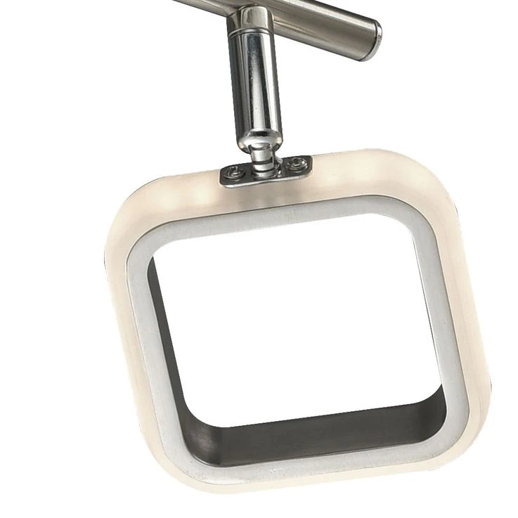 LED Deckenlampe, Chrom Acryl, Bewegliche Spots, L 89 Cm – Bild 4