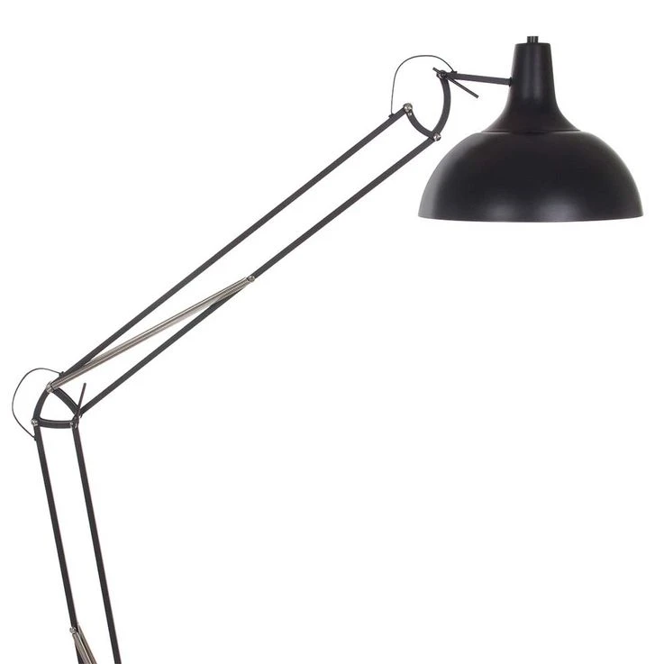 Stehleuchte, Metall Schwarz, Gelenke Verstellbar, H 150 Cm – Bild 4