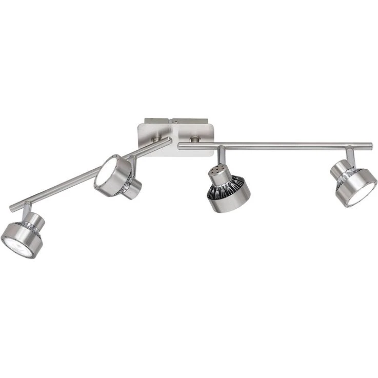 LED Deckenleuchte, Silber, Dimmer, Verstellbar, L 61 Cm – Bild 2