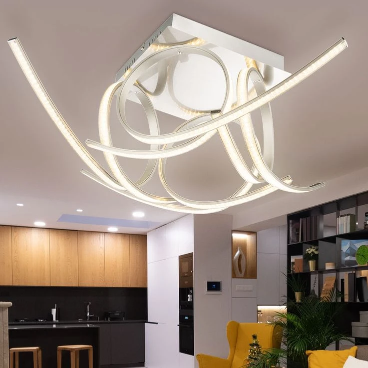 Design LED 30 Watt Deckenleuchte Mit Kristall Effektfolie