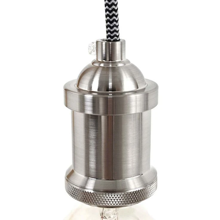 Wandleuchte, Holz Braun, Metall Silber, H 28 Cm – Bild 8