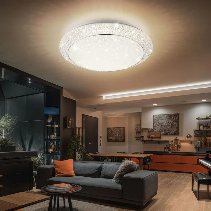 LED Deckenleuchte Mit CCT Schaltung Und Fernbedienung – Bild 4