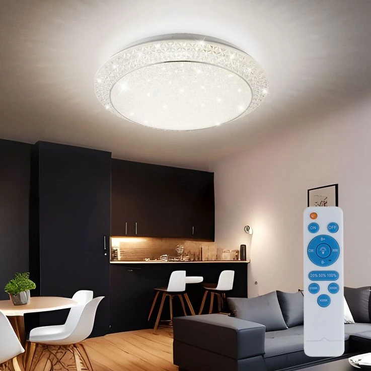 LED Deckenleuchte Mit CCT Schaltung Und Fernbedienung