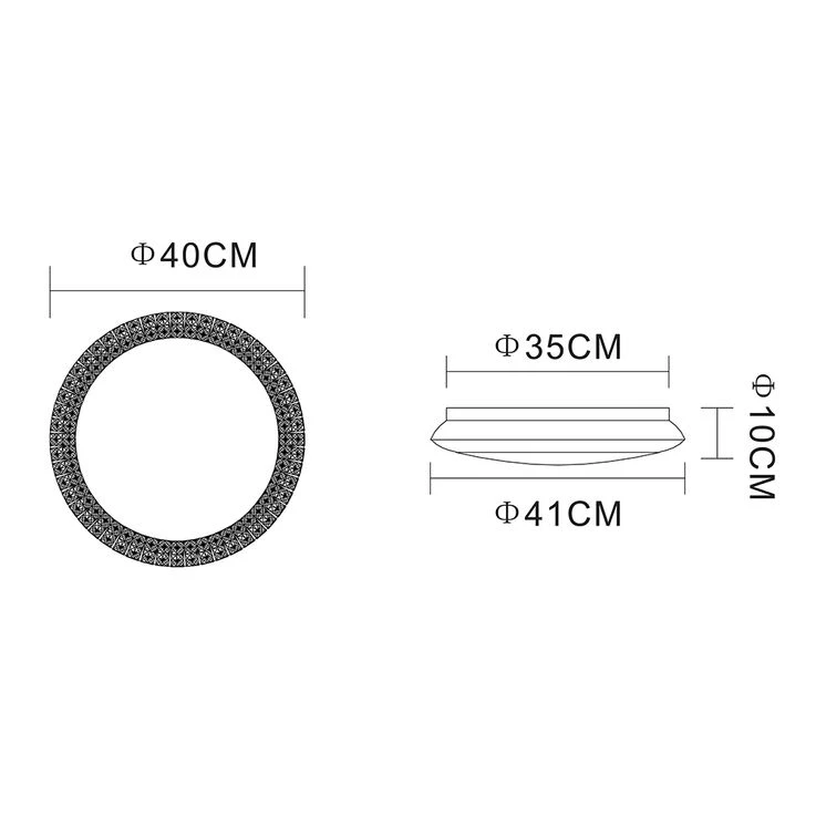LED Deckenleuchte Mit CCT Schaltung Und Fernbedienung – Bild 14