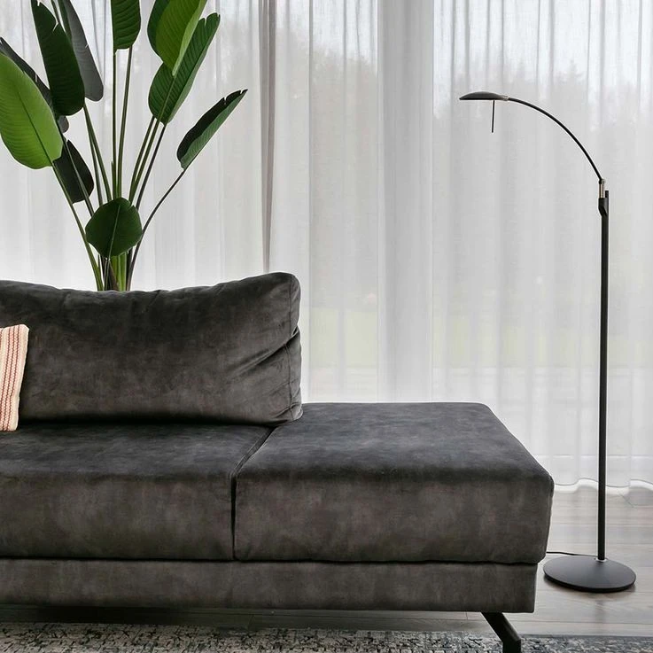 LED Stehleuchte Schwarz, Dimmbar, Verstellbar, H 118 Cm – Bild 9