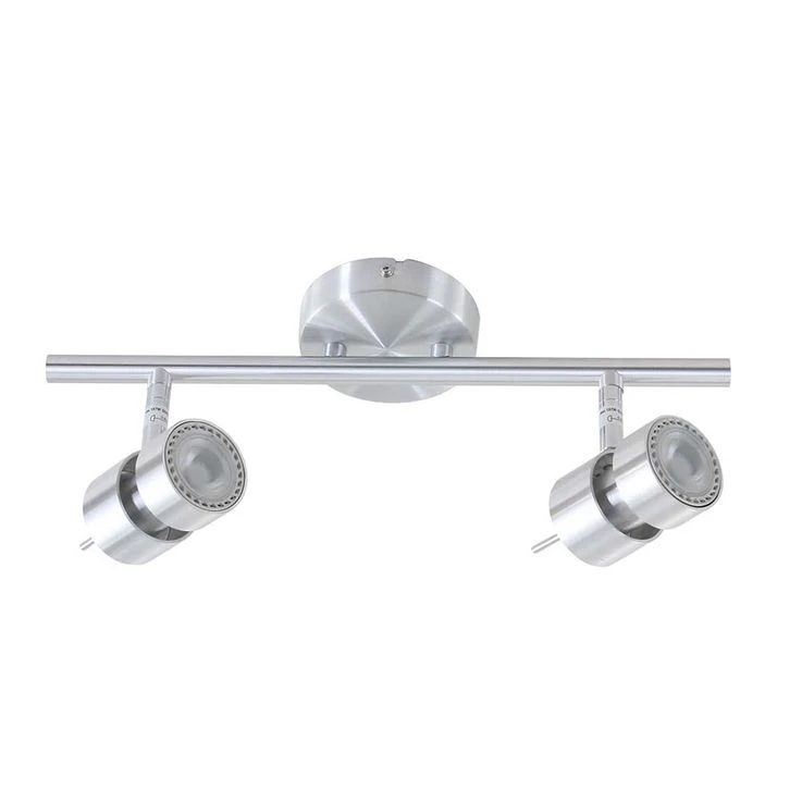 LED Deckenlampe, Dimmbar, Metall, Silber, H 38 Cm