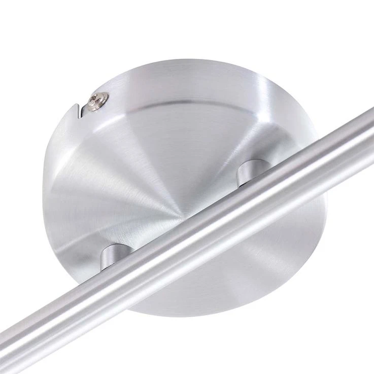 LED Deckenlampe, Dimmbar, Metall, Silber, H 38 Cm – Bild 4