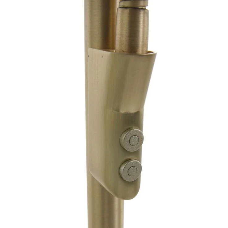 LED Deckenfluter, Lesespot, Dimmbar, Messing, H 185 Cm – Bild 2