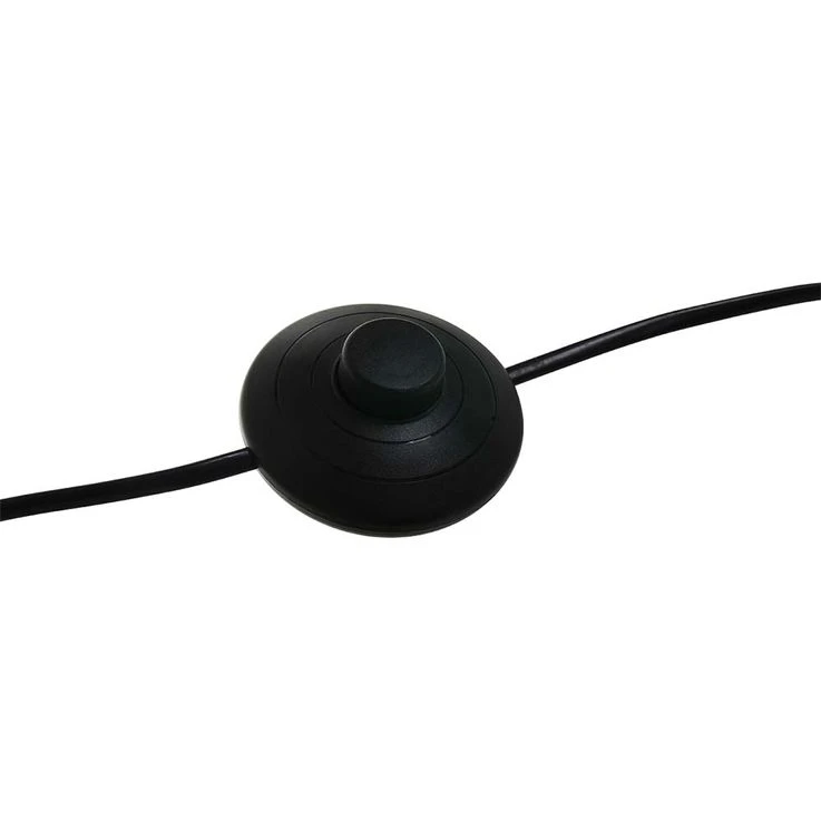 Stehleuchte, Gebogen, Textil Weiß, Silber, H 170 Cm – Bild 6