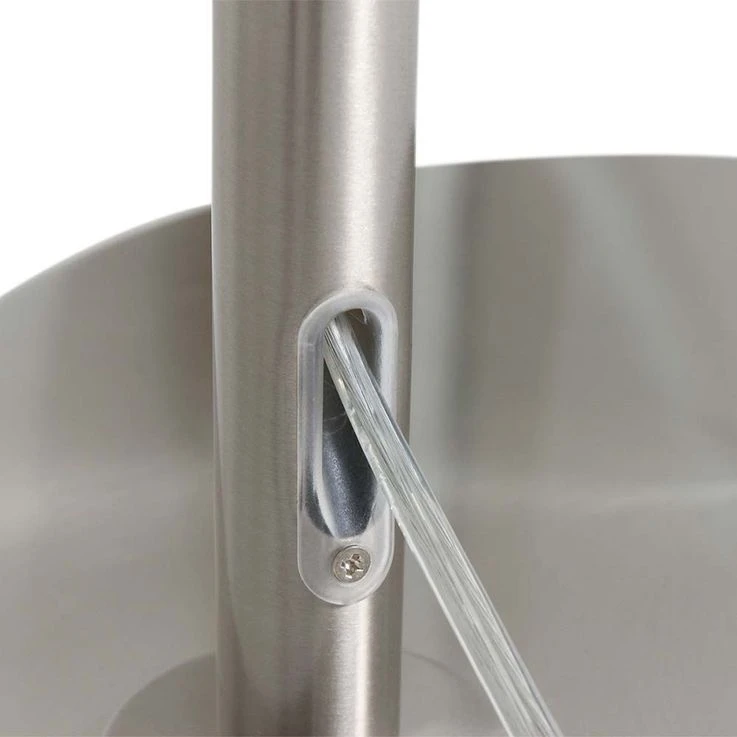 Stehleuchte, Textil Weiß, Stahl, Gelenke Beweglich, H 210 Cm – Bild 3