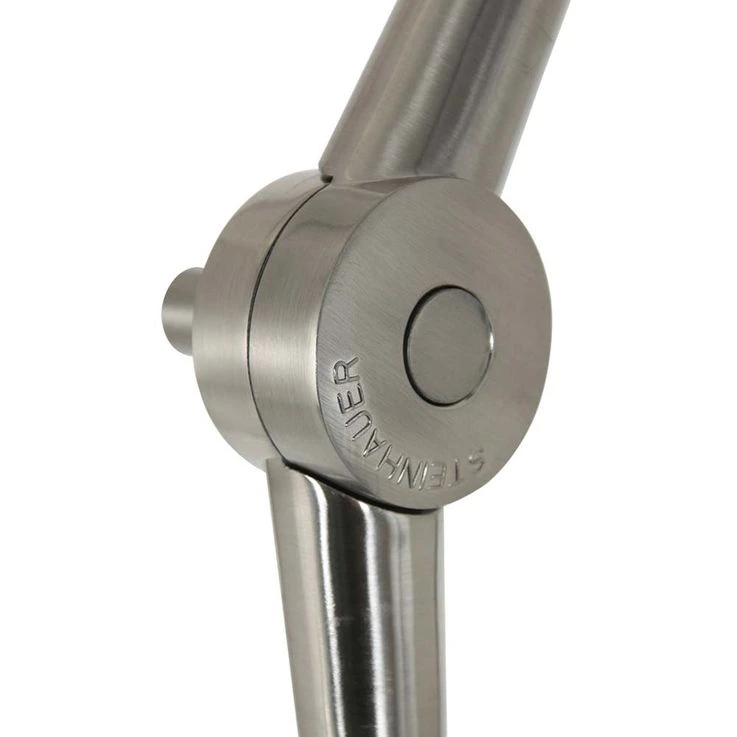 Stehleuchte, Textil Weiß, Stahl, Gelenke Beweglich, H 210 Cm – Bild 7