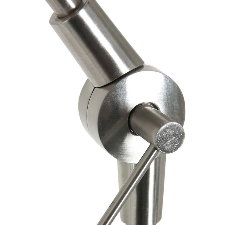 Stehleuchte, Textil Weiß, Stahl, Gelenke Beweglich, H 210 Cm – Bild 9