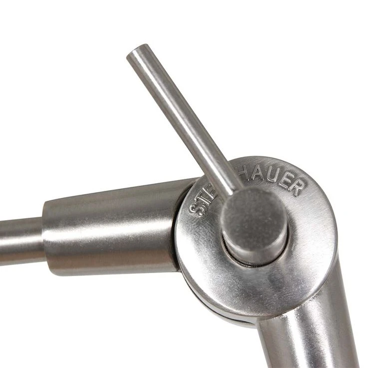 Wandleuchte, Textil Grau, Stahl, Gelenke Beweglich, L 80 Cm – Bild 2