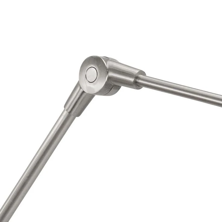 Wandleuchte, Textil Grau, Stahl, Gelenke Beweglich, L 80 Cm – Bild 7