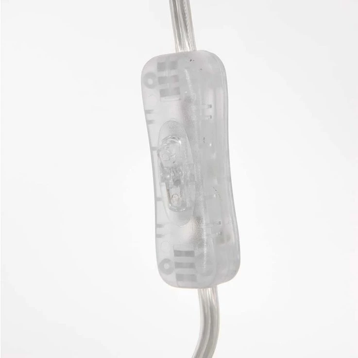 Wandleuchte, Textil Grau, Stahl, Verstellbar, L 160 Cm – Bild 6