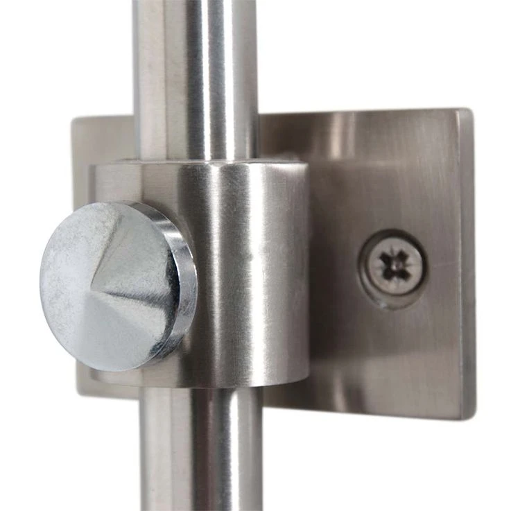 Wandleuchte, Textil Grau, Stahl, Verstellbar, L 160 Cm – Bild 8