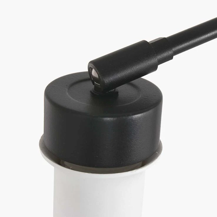 Wandleuchte, Leinen Grau, Schwarz, Gelenke Beweglich, L 80cm – Bild 10