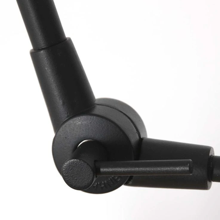 Wandleuchte, Leinen Grau, Schwarz, Gelenke Beweglich, L 80cm – Bild 3