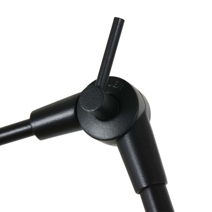 Wandleuchte, Leinen Grau, Schwarz, Gelenke Beweglich, L 80cm – Bild 8