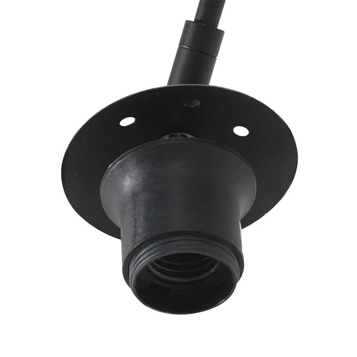 Wandleuchte, Textil Weiß, Schwarz, Verstellbar, L 160 Cm – Bild 10