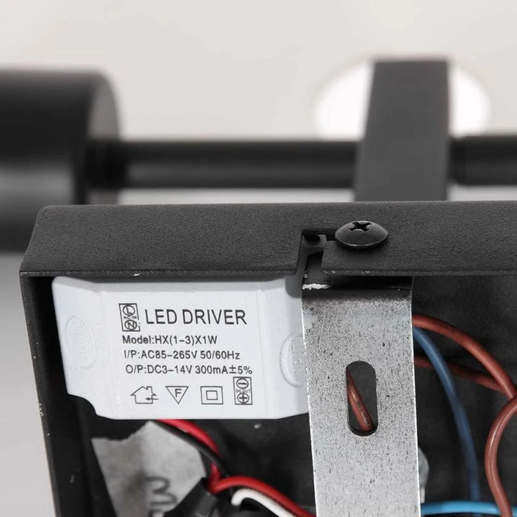 Wandleuchte, Lesespot, Textil Weiß, Schwarz-matt, H 15 Cm – Bild 8