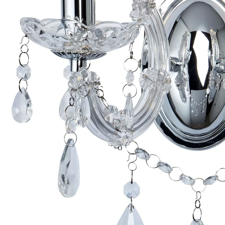 Wandkronleuchter In Chrom, Höhe 20 Cm, MARIE THERESE – Bild 6