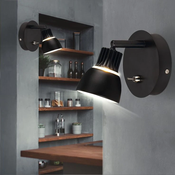 LED Wandstrahler In Schwarz Mit Beweglichem Spot, RADIATE – Bild 4