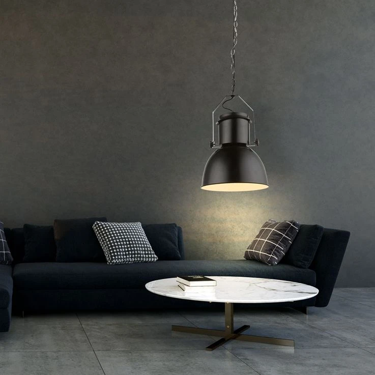 Retroleuchte, Metall Schwarz E27, H 120cm – Bild 4