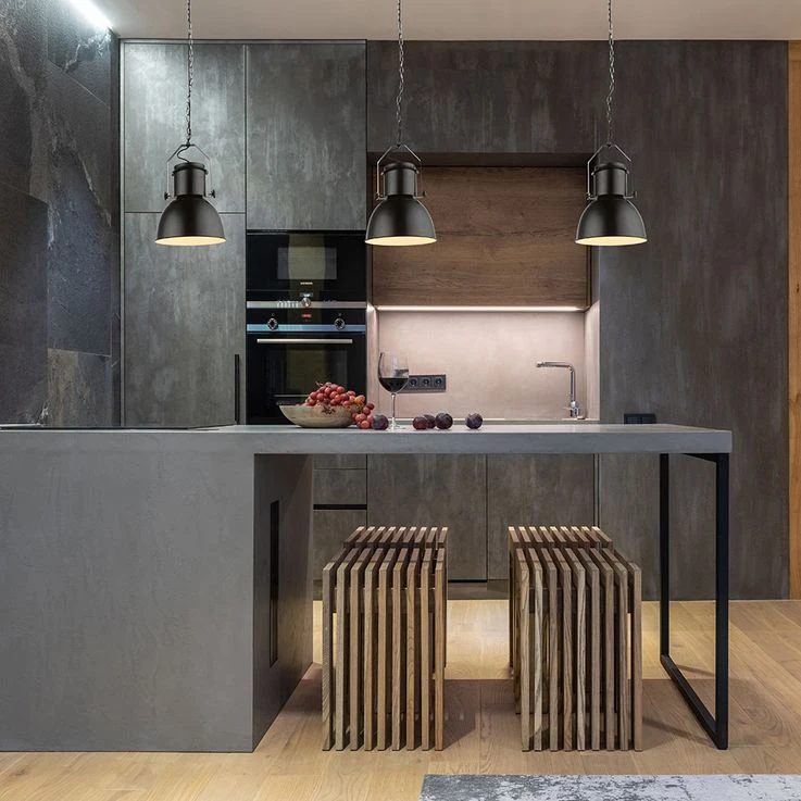 Retroleuchte, Metall Schwarz E27, H 120cm – Bild 5