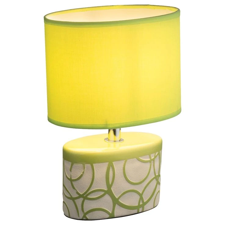 Tischleuchte DUKONO, Keramik, Kabel 1,5 M, Grün, Textil – Bild 2