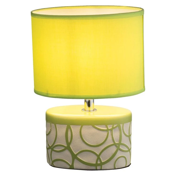 Tischleuchte DUKONO, Keramik, Kabel 1,5 M, Grün, Textil – Bild 3