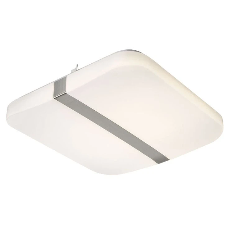 LED Deckenleuchte, Chrom, Quadrat, L 33,5 Cm – Bild 2