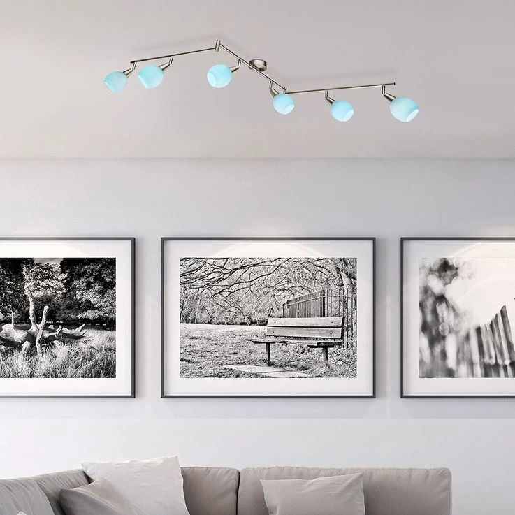 RGB LED Deckenleuchte, Fernbedienung, Dimmbar, Spots Beweglich – Bild 6