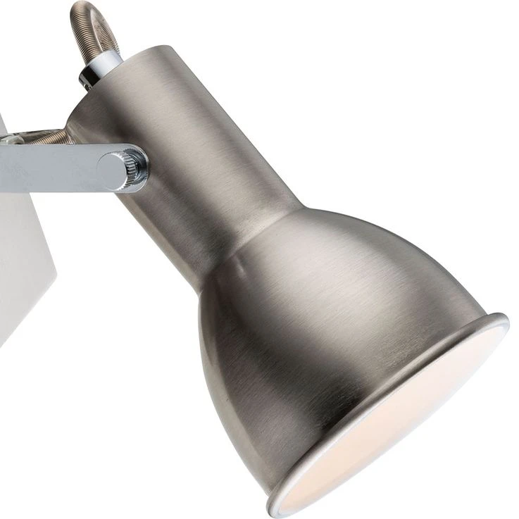 Wandleuchte, Metall, Nickel-matt, Weiß, Spot Beweglich – Bild 4