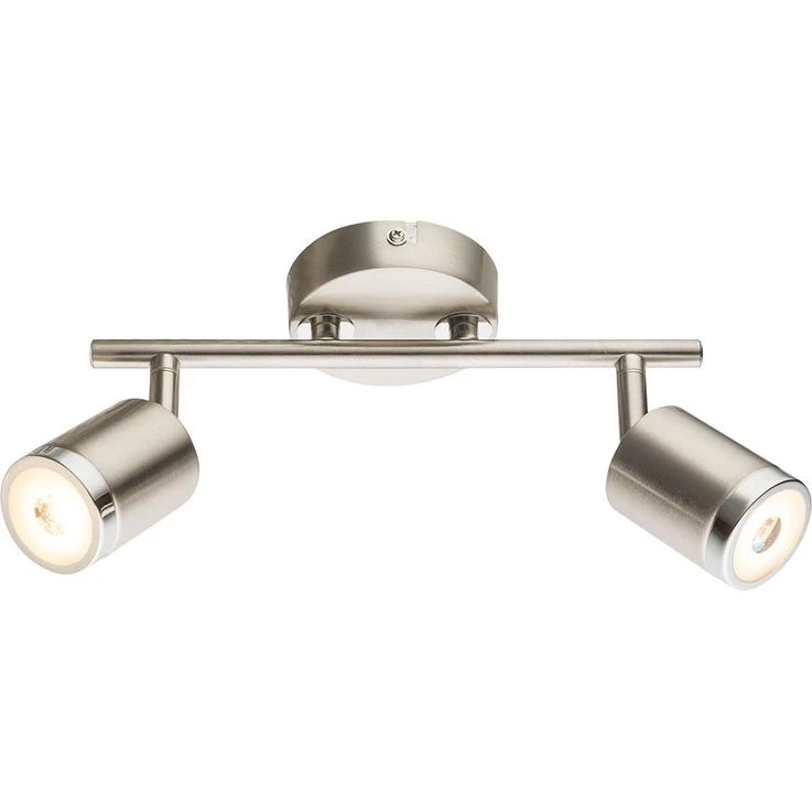 LED Deckenleuchte, Metall, Nickel-matt, Chrom, Satiniert – Bild 2