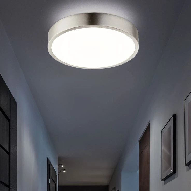 LED Deckenleuchte, Dimmbar, Aluminium, Acryl, IP44, H 2,6 Cm – Bild 4