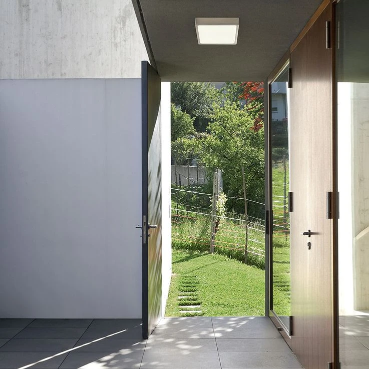 LED Deckenleuchte, Dimmbar, Aluminium Druckguss, Nickel-matt – Bild 3