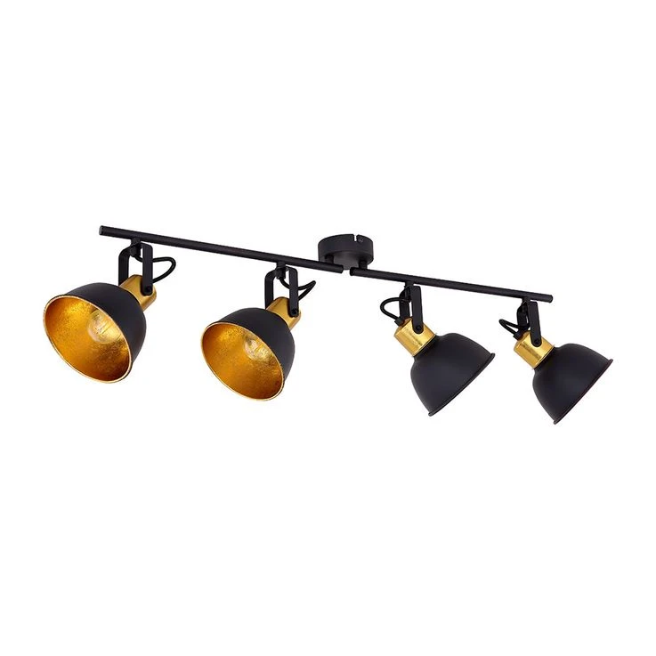 Deckenlampe, Schwarz Gold, Lichtschiene, Verstellbar, FILLO – Bild 2