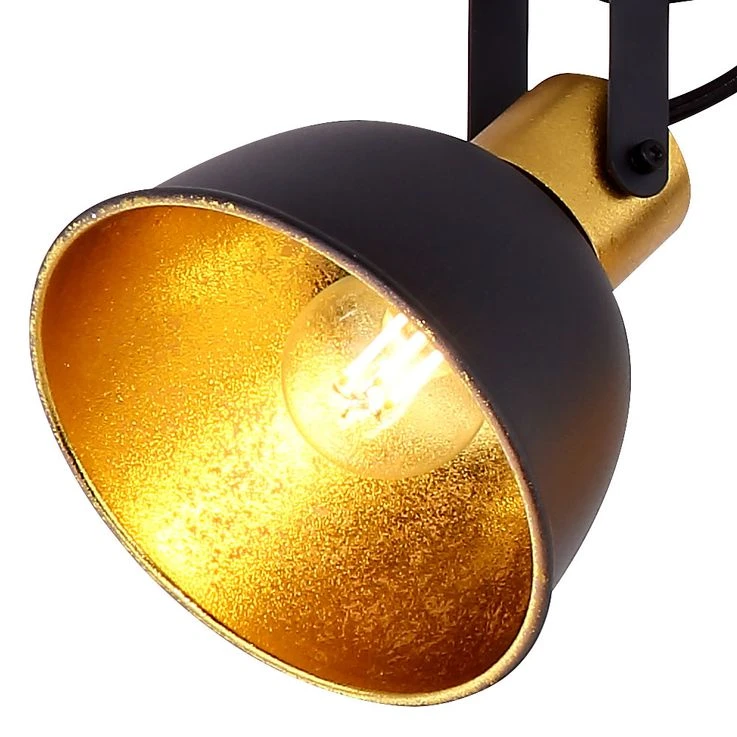 Deckenlampe, Schwarz Gold, Lichtschiene, Verstellbar, FILLO – Bild 10
