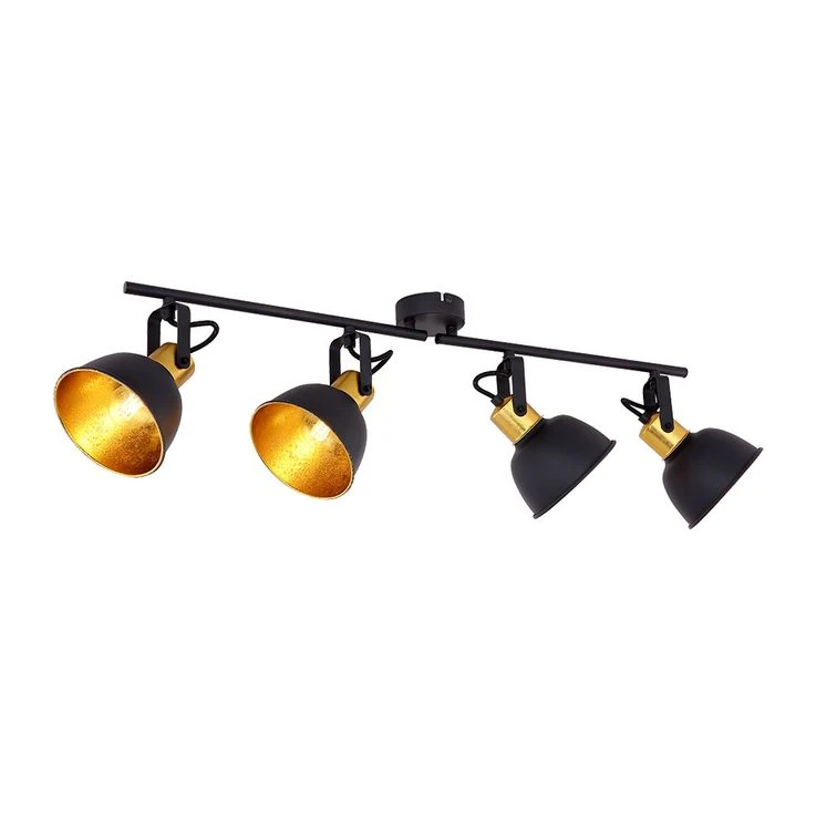 Deckenlampe, Schwarz Gold, Lichtschiene, Verstellbar, FILLO – Bild 11
