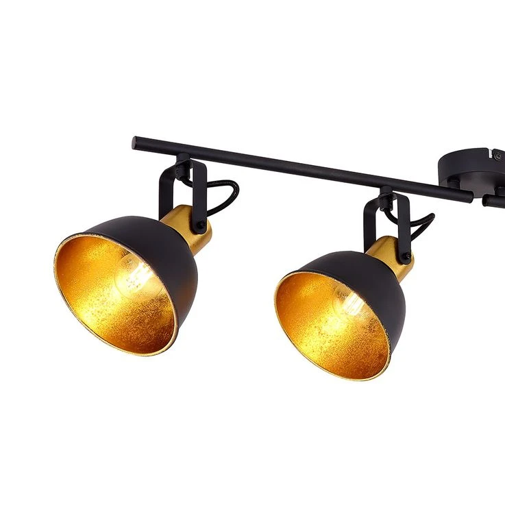 Deckenlampe, Schwarz Gold, Lichtschiene, Verstellbar, FILLO – Bild 16