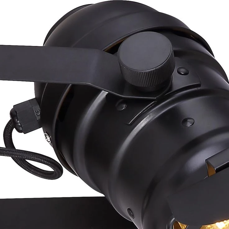 Verstellbarer Wandstrahler, Schwarz, Höhe 32 Cm – Bild 12